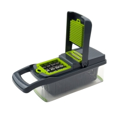 Овочерізка Vegetable Cutter 3355 24 см пластик сірий з зеленим