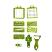 Овочерізка Vegetable Cutter 3355 24 см пластик сірий з зеленим Овочерізка Vegetable Cutter 3355 24 см пластик сірий з зеленим