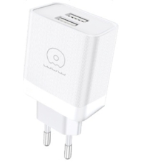 Зарядний блок живлення 2хUSB WUW C222 12 W 5 V 2.4 А білий