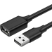 Кабель подовжувач USB/USB 1 м UGREEN US103 чорний Кабель подовжувач USB/USB 1 м UGREEN US103 чорний