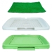 Туалет для собак Puppy Potty Pad зелений з білим Туалет для собак Puppy Potty Pad зелений з білим