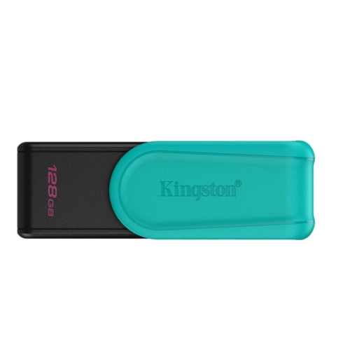 Флеш пам'ять USB 128 GВ Kingston Exodia S USB 3.2 DT чорний з бірюзовим