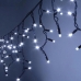 / Світлодіодна гірлянда-бахрома дощик чорний дріт 5 м Euro Led 100 LED білий / Світлодіодна гірлянда-бахрома дощик чорний дріт 5 м Euro Led 100 LED білий