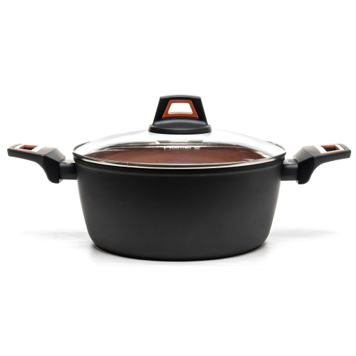 Каструля антипригарне покриття Hölmer CR-1325-SBMCL Carrot з кришкою 2.5 л чорний