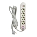 Мережевий фільтр-подовжувач 4 розетки Alfa 498 2хUSB/Type C 10 A 5 м білий Мережевий фільтр-подовжувач 4 розетки Alfa 498 2хUSB/Type C 10 A 5 м білий