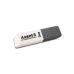 Гумка для затирання Axent 1185 Duo 55 мм білий з сірим Гумка для затирання Axent 1185 Duo 55 мм білий з сірим