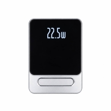 Універсальна мобільна батарея 10000 mAh A77 MagSafe 22.5 W повербанк з дисплеєм сріблястий