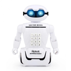 / Скарбничка сейф Robot PIGGY BANK електронна з кодовим замком Білий