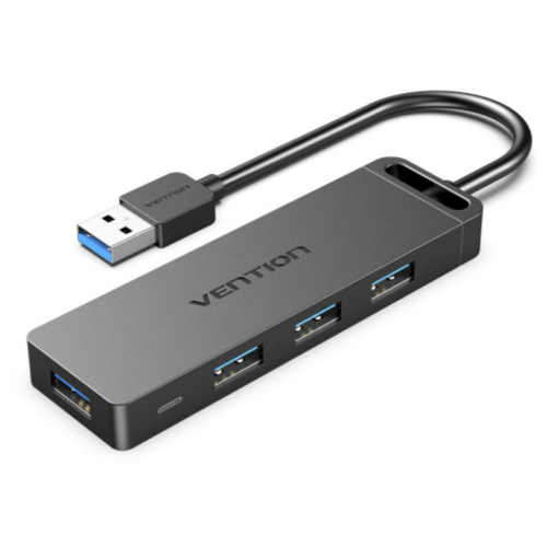 USB-хаб зовнішній 5 портів Vention CHLBB 0.15 м чорний