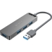USB-хаб зовнішній 5 портів Vention CHLBB 0.15 м чорний USB-хаб зовнішній 5 портів Vention CHLBB 0.15 м чорний