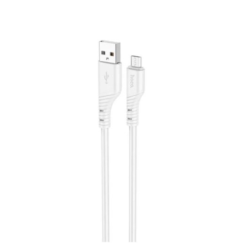 Кабель USB/micro-USB 1 м HOCO X97 Crystal 2.4 А білий