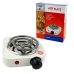 Настільна електроплита спіральна 1 конфорка Hot Plate JX-500W метал 500 Вт білий Настільна електроплита спіральна 1 конфорка Hot Plate JX-500W метал 500 Вт білий