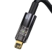 Кабель USB/Apple Lightning 2 м Baseus Explorer Auto Power-Off 2.4 А чорний