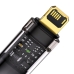 Кабель USB/Apple Lightning 2 м Baseus Explorer Auto Power-Off 2.4 А чорний