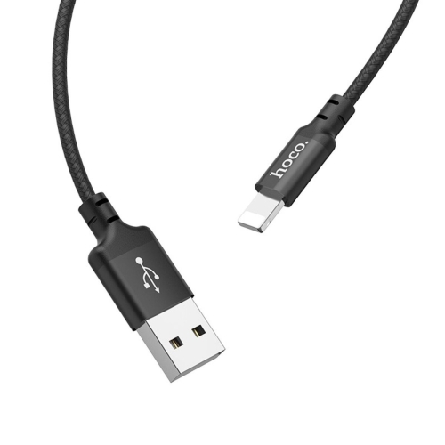 Кабель USB/Apple Lightning 2 м Hoco X14 2.4 А чорний