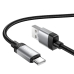 Кабель USB/Type-C 1 м HOCO X117 Star 3 A чорний зі сріблястим Кабель USB/Type-C 1 м HOCO X117 Star 3 A чорний зі сріблястим