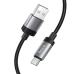 Кабель USB/Type-C 1 м HOCO X117 Star 3 A чорний зі сріблястим Кабель USB/Type-C 1 м HOCO X117 Star 3 A чорний зі сріблястим