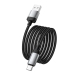 Кабель USB/Type-C 1 м HOCO X117 Star 3 A чорний зі сріблястим Кабель USB/Type-C 1 м HOCO X117 Star 3 A чорний зі сріблястим