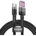 Кабель USB/Type-C 1 м Baseus Cafule HW QC USB Double-sided Blind Interpolation 40 Вт 5 А чорний з сірим Кабель USB/Type-C 1 м Baseus Cafule HW QC USB Double-sided Blind Interpolation 40 Вт 5 А чорний з сірим