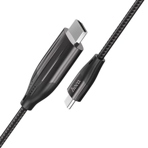 Відеокабель Type-C/HDMI 2 м Hoco UA16 сірий