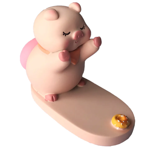 Тримач для гаджетів настільний Funny Piggy Up пластик рожевий