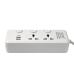 Мережевий фільтр-подовжувач 2 розетки AND WL-6 2хUSB/Type C 10 А 1.8 м білий
