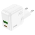 Зарядний блок живлення Type-C+USB HOCO C111A Lucky 30 W 3 A білий Зарядний блок живлення Type-C+USB HOCO C111A Lucky 30 W 3 A білий