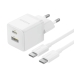 Зарядний пристрій з кабелем Type-C+USB/Type-C 1 м Baseus Palm Fast Charger 30 W 12 V 2.5 А білий Зарядний пристрій з кабелем Type-C+USB/Type-C 1 м Baseus Palm Fast Charger 30 W 12 V 2.5 А білий
