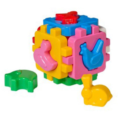 Ігровий набір сортер Куб Technok Toys 1943 пластик 6 фігур різнобарвний new