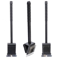 Щітка зі скребком та губкою для очищення гриля, грат 6116A new