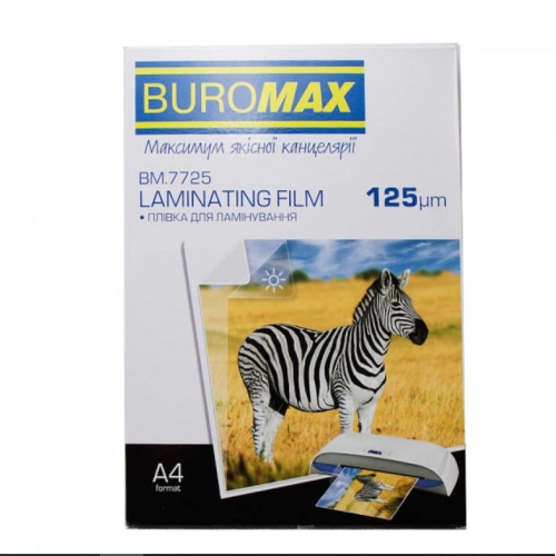 / Пленка д/ламин. "BuroMAX" 216х303 А4 125мк BM7725 (100л)