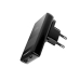 Зарядний блок живлення Type-C+USB ESSAGER 1C1A Ultra Thin Gan 65 W 20 V 3.25 A чорний Зарядний блок живлення Type-C+USB ESSAGER 1C1A Ultra Thin Gan 65 W 20 V 3.25 A чорний