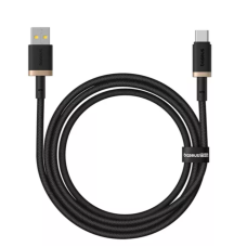 Кабель USB/Type-C 1 м Baseus Dura 60 Вт чорний з золотистим