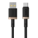 Кабель USB/Type-C 1 м Baseus Dura 60 Вт чорний з золотистим Кабель USB/Type-C 1 м Baseus Dura 60 Вт чорний з золотистим