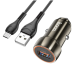 Автомобільний зарядний пристрій з кабелем USB/micro-USB HOCO Z46 18 W сірий Автомобільний зарядний пристрій з кабелем USB/micro-USB HOCO Z46 18 W сірий