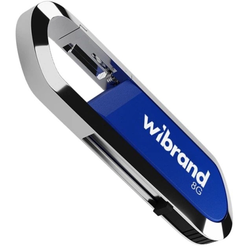 Флеш пам'ять USB 8 GВ Wibrand Aligator USB 2.0 блакитний