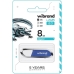 Флеш пам'ять USB 8 GВ Wibrand Aligator USB 2.0 блакитний Флеш пам'ять USB 8 GВ Wibrand Aligator USB 2.0 блакитний