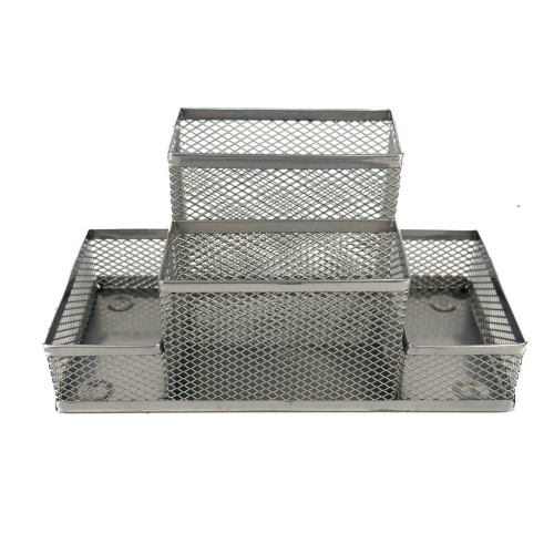 Підставка для канцелярського приладдя 3683-S метал сірий