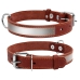 Нашийник для собак S світловідбиваючий Collar 01556 шкіра 20 мм 32-40 см коричневий Нашийник для собак S світловідбиваючий Collar 01556 шкіра 20 мм 32-40 см коричневий