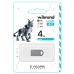 Флеш пам'ять USB 4 GВ Wibrand Lynx USB 2.0 сріблястий Флеш пам'ять USB 4 GВ Wibrand Lynx USB 2.0 сріблястий