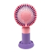 Вентилятор портативний Mini-Fan YM88154 діаметр 8.5 з підставкою рожевий з фіолетовим Вентилятор портативний Mini-Fan YM88154 діаметр 8.5 з підставкою рожевий з фіолетовим