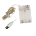 Світлодіодна гірлянда-нитка прозорий дріт 100 LED Magic Lights USB на батарейках 10 м синій Світлодіодна гірлянда-нитка прозорий дріт 100 LED Magic Lights USB на батарейках 10 м синій