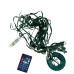 Світлодіодна гірлянда-нитка зелений дріт Кінський хвіст 400 LED SFK-02 Bluetooth USB з пультом крапля 2 м мульти Світлодіодна гірлянда-нитка зелений дріт Кінський хвіст 400 LED SFK-02 Bluetooth USB з пультом крапля 2 м мульти