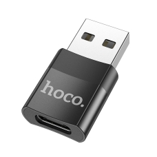 Перехідник USB M/Type-C F HOCO UA17 чорний