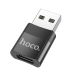 Перехідник USB M/Type-C F HOCO UA17 чорний