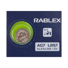 Батарейка кругла (таблетка) Rablex AG7 LR57 лужна