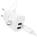 Зарядний пристрій з кабелем 2xUSB/microUSB 1 м HOCO C141A Smart 10.5 W 5 V 2.1 А білий Зарядний пристрій з кабелем 2xUSB/microUSB 1 м HOCO C141A Smart 10.5 W 5 V 2.1 А білий