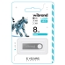 Флеш пам'ять USB 8 GB Wibrand Puma USB 2.0 сріблястий Флеш пам'ять USB 8 GB Wibrand Puma USB 2.0 сріблястий