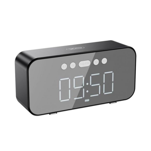 Колонка портативна з годинником XO F41 Mirror Clock Bluetooth чорний