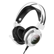 Навушники дротові геймерські HOCO W110 Resource AUX USB з мікрофоном білий